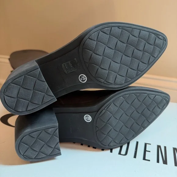 $598 La Canadienne Paton Western Boot Waterproof Suede Knee High Grey Heel 35.5 - Picture 14 of 16